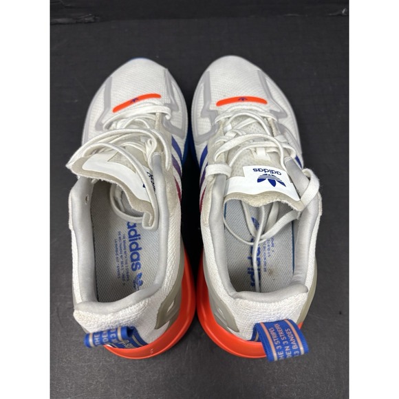 Adidas ZX 2K Flux Training Shoes #FX2044 White Royal Blue Solar Red Mens Sz 9 - Picture 5 of 7